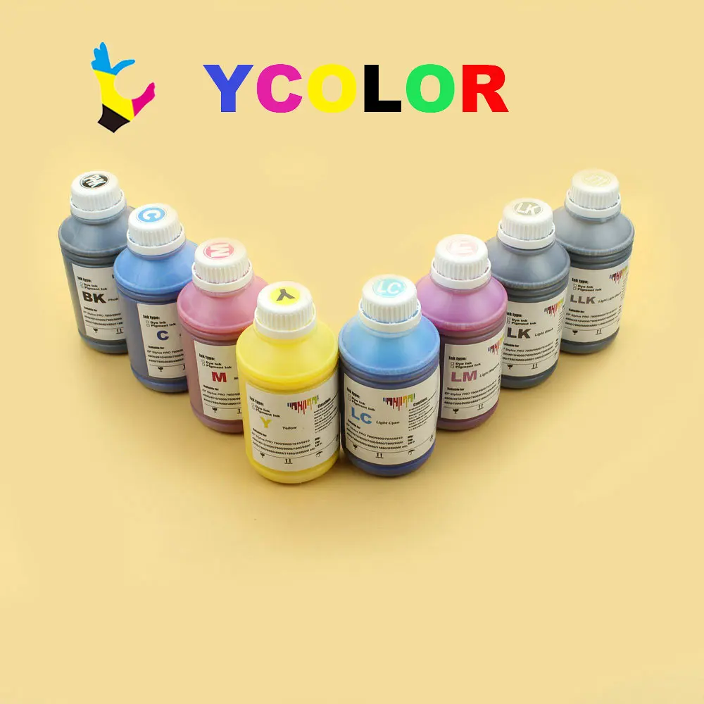 500ml/bottle Pigment ink for Epson Stylus PRO 4000 4800 4880 7800 7880 9800 9880 DX5 waterproof sunshine resistant pigment ink