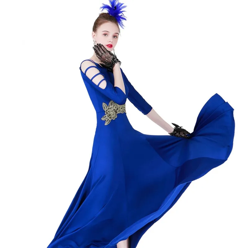 waltz dresses dance ballroom dance dress women ballroom practice wear spanish flamenco dress dance costumes women long dress