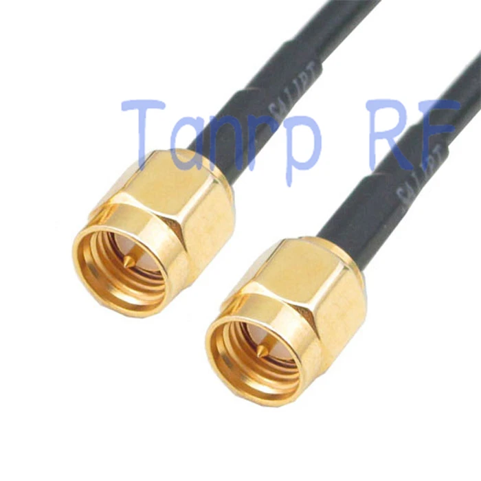 10pcs 8in 8'' SMA male plug to SMA male RF straight adapter connector 20CM Pigtail coaxial jumper cable RG174 extension cord