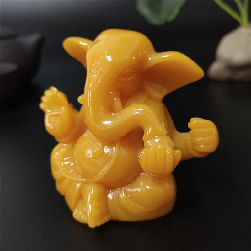 Lord Ganesha Buddha Statue Ornaments Fengshui Ganesh Indian Elephant God Sculptures Figurines For Home Garden Decoration