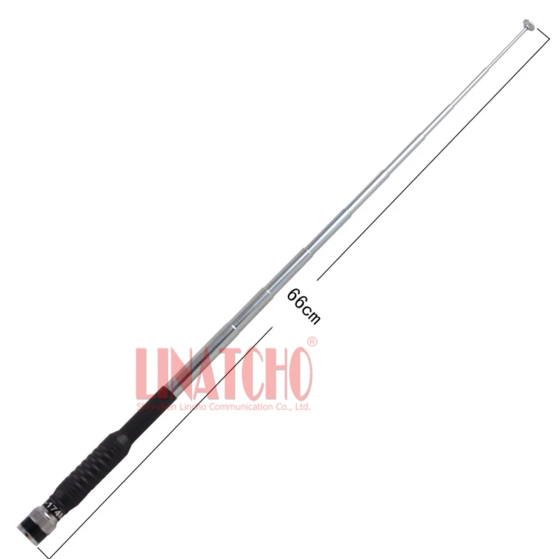 VHF 136-174MHz Portable Two Way Radio Spring Telescopic Rod Anti-collision Antenna BNC Connector
