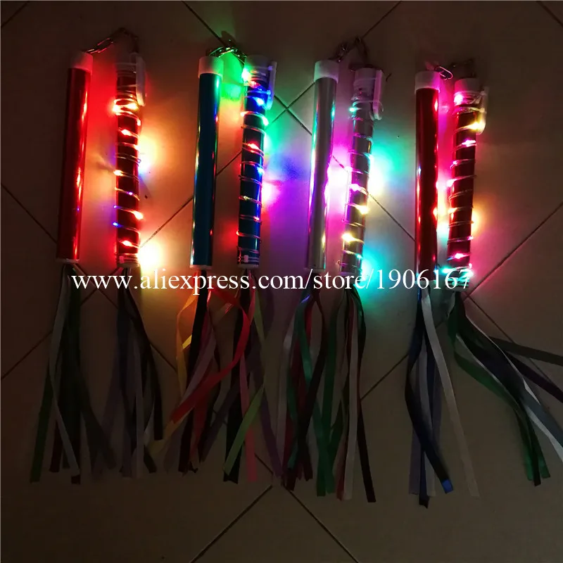 2018 Fashion One Pair Lamp LED Luminous Nunchakus Colorful Led Light Stage Performances Show Wand Led Stick