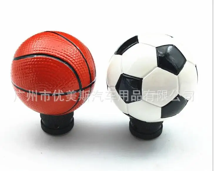 

Universal Car Resin Basketball Football Fans Gear Shift Knob lever Stick Gears Shifter Fit For Honda Toyota Nissan Mitsubishi
