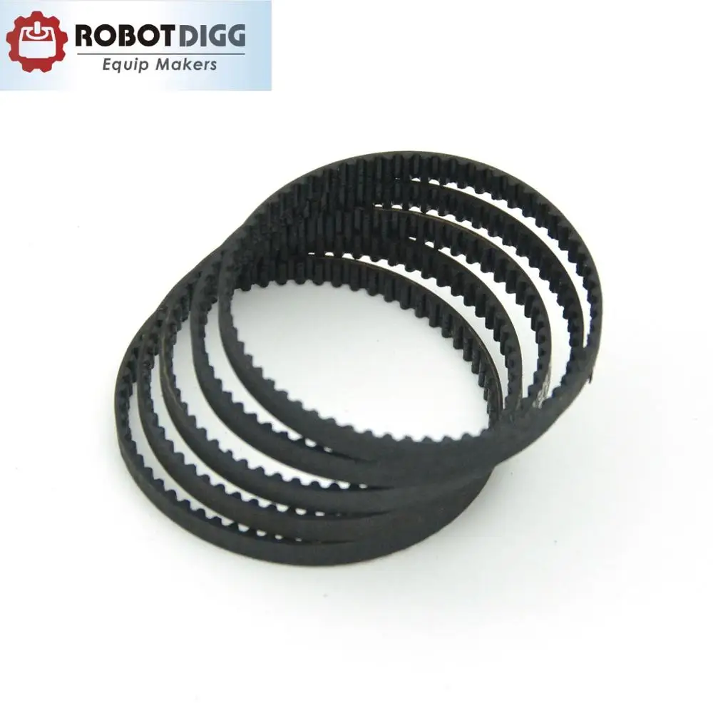 10 개/몫, mxl 타이밍 벨트, 폐 루프, b76mxl, 3/6mm 너비