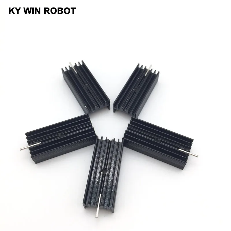 5pcs  Aluminium TO-220 Heatsink TO 220 Heat Sink Transistor Radiator TO220 Cooler Cooling 15*11*35MM With 1 Pin