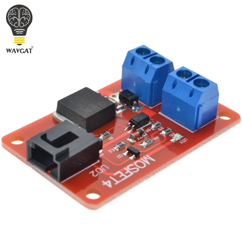 SUQ  1 Channel 1 Route MOSFET Button IRF540 + MOSFET Switch Module for Arduino.