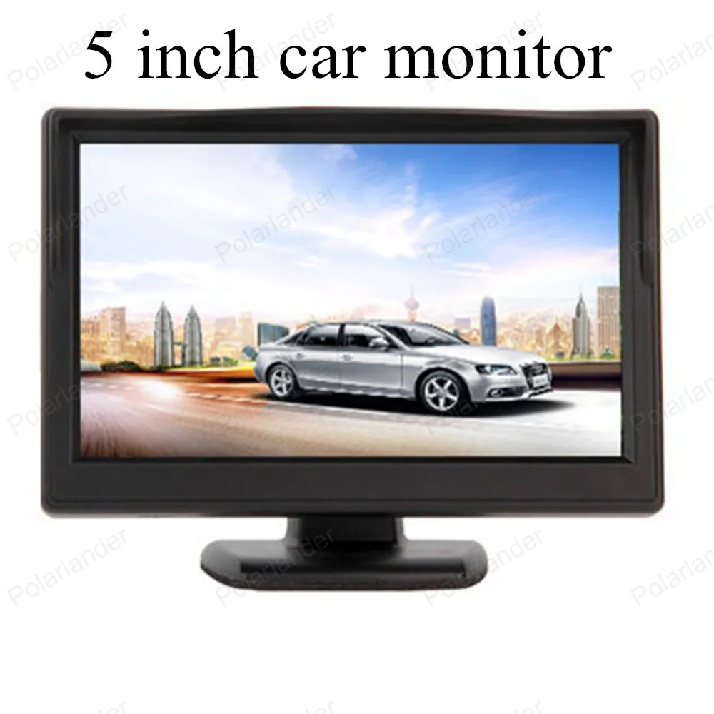 

Высокое разрешение 5 дюймов TFT цветной LCD датчик парковки автомобиля помощь мониторы цифровой монитор для автомобиля для DVD VCD камера заднего вида