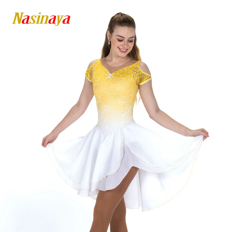 

Nasinaya Women's Children's Skating Dress Patinaje Gymnastics Performance Figure Skating Competition Dress