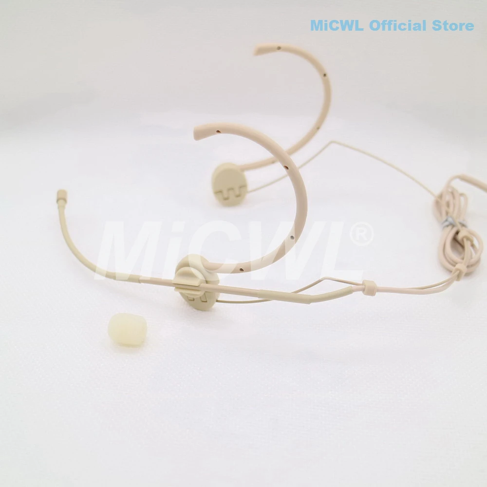 ميكروفون سماعة الرأس Pro C520 لـ AKG Samson TA3F XLR 3Pin ميكروفون لاسلكي قابل للطي MiCWL