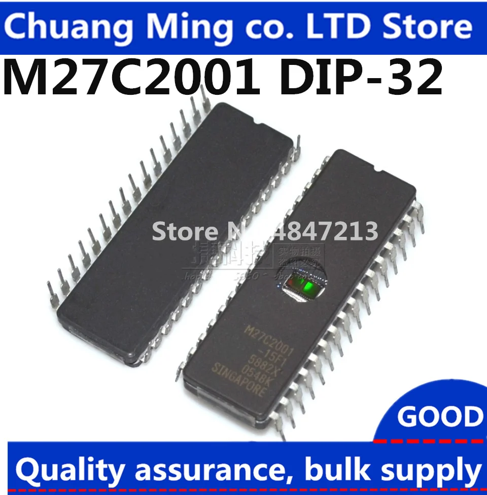 M27C2001 M27C2001-10F1 M27C2001-10F6 M27C2001-12F1 M27C2001-15F1 M27C2001-150F1 27C2001 CDIP-32 EPROM ic 10 Unidades/lotes