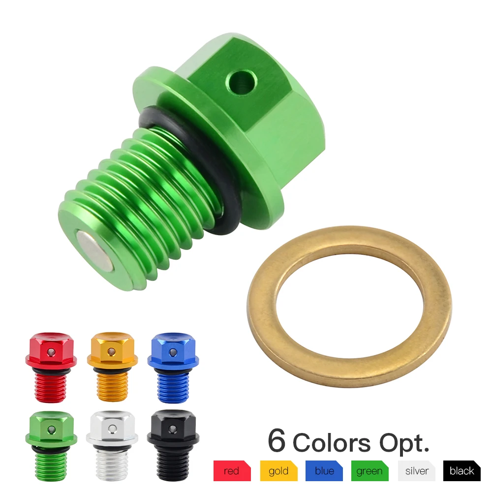 CNC Oil Drain Plug Bolt For Kawasaki Z1000 VERSYS 650 Z250 Z750 Z800 ER6N ER6F ZR750 ZX6R ZX7R ZX10 R ZX11 ZX12R 14R KLX125 110