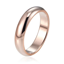 Best Selling High Quality Titanium Steel Highly Polished Ring Gold Silver Color Shiny Succinct Womens Girls Ring Jewelry