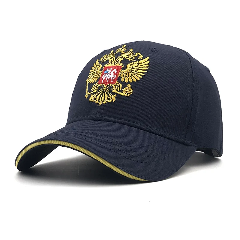 

New Unisex 100% Cotton Outdoor Baseball Cap Russian Emblem Embroidery Snapback Fashion Sports Hats For Men & Women Patriot Cap