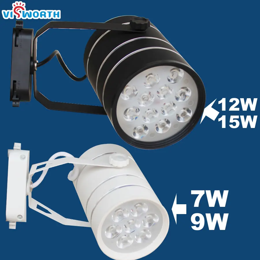 

Modern LED Track Light Lamp 7W 9W 12W 15W for Clothing Shop Windows Showrooms Exhibition Spotlight AC 110V 220V 240V Led Bulbs