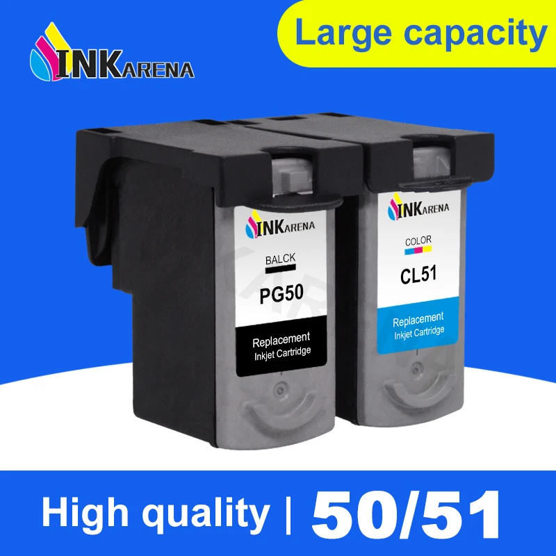 

PG-50 CL-51 Ink Cartridge For Canon PG50 CL51 Pixma iP2200 iP6210D iP6220D MP150 MP160 MP170 MP180 MP450 MP460 MX310 Printer Ink