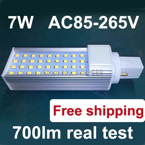 G24 LED lamp 7W real power AC 85-265V 110V 220V LED Energy Saving bulb lamp light SMD 2835 warm white/white