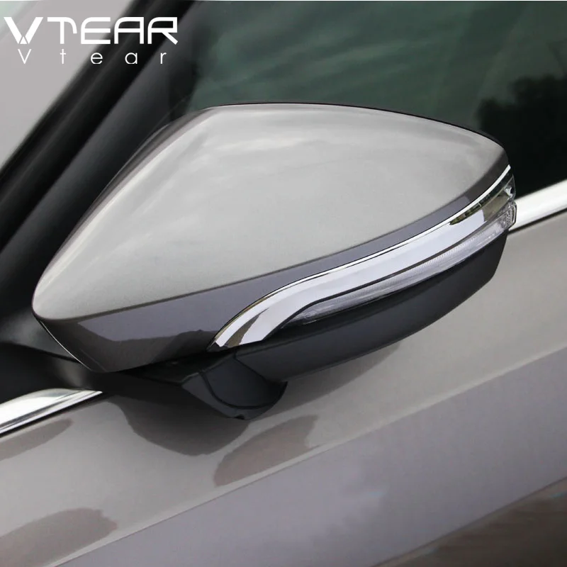 Vtear dla Skoda Octavia A7 2017 akcesoria boczne lusterko wsteczne drzwi samochodu listwa chromowane wykończenie taśma wsteczna osłona akcesoria 15
