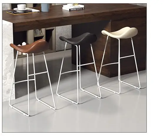 Nordic bar chair creative modern simple bar stool front desk chair casual milk tea shop coffee shop high chair