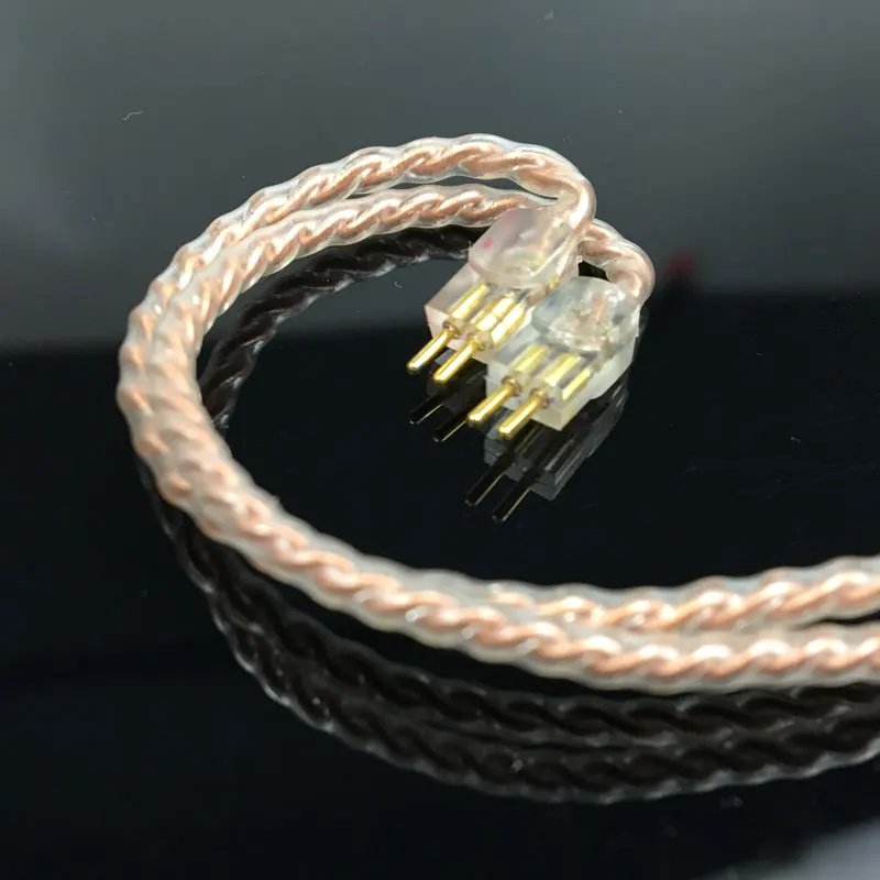 ใหม่0.78Mm 2 Pin Rose Gold คริสตัลเดี่ยวทองแดงอัพเกรดสำหรับ Weston 1964 UE3X UE18 W4R หูฟังชุดหูฟังสำหรับ Iphone Xr