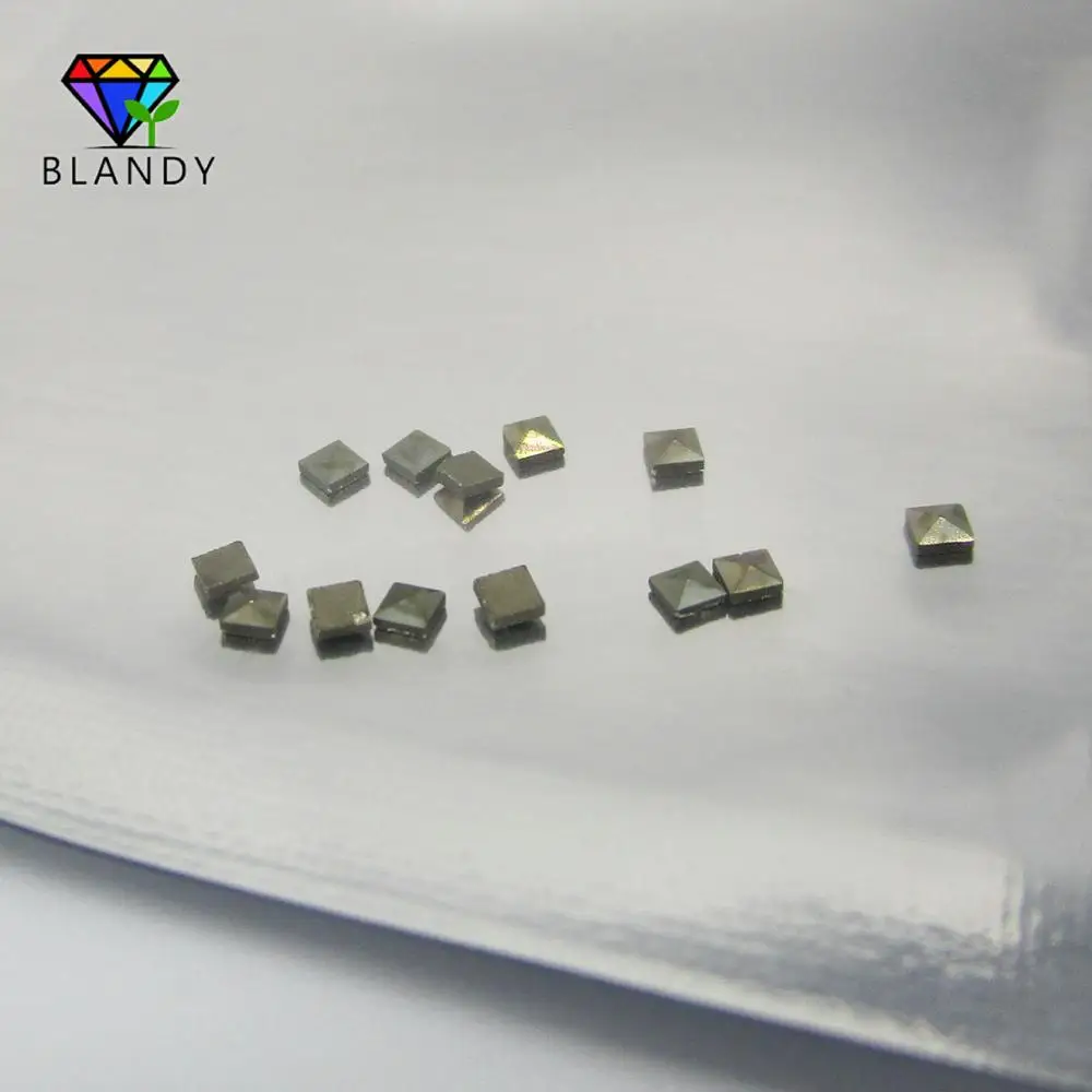 Factory Pirce Marcasite Beads High Temperature Resistance 1.2-2.0mm Square Shape Marcasites Stone For Jewelry