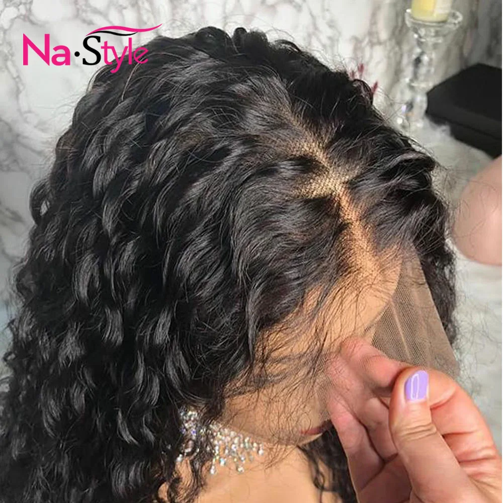 

REAL Invisible Hd Lace Frontal Wigs Deep Curly 13x6 Hd Lace Human Hair Wig Glueless Full Lace Front Pre plucked With Baby Hair