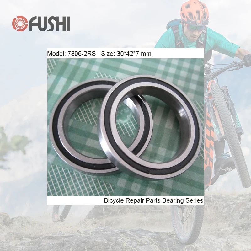 

7806-2RS Bearing 30*42*7mm ( 1 PC) Balls Bicycle Bottom Bracket Repair Parts BB30 7806 2RS Angular Contact Ball Bearings 7806-RS