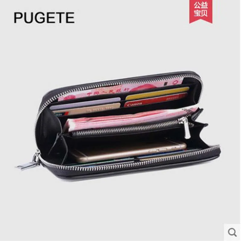 pugete Crocodile leather handbag, wallet, women bag, genuine zipper clutch, high-grade women clutch with large capacity