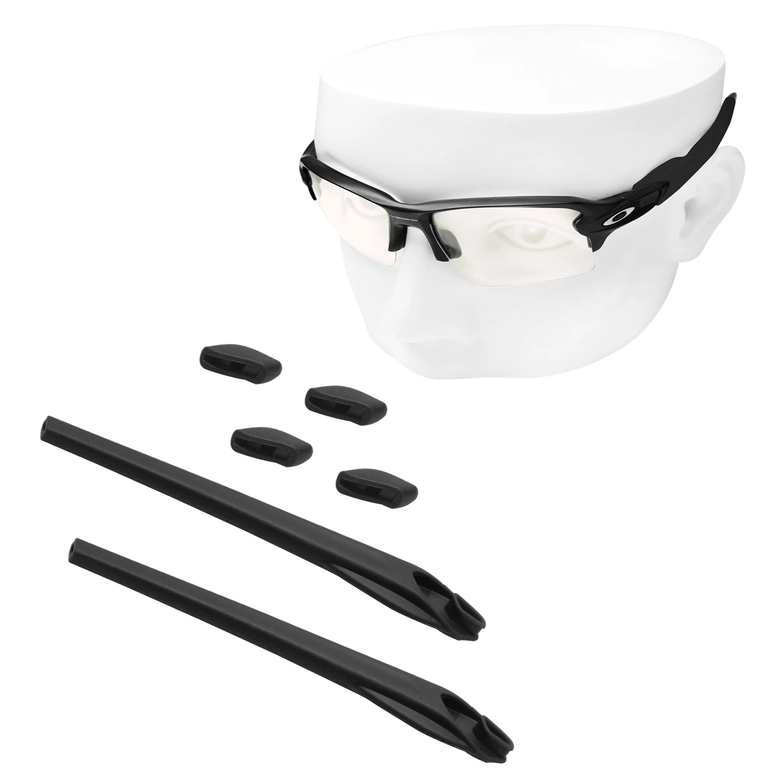 OOWLIT Rubber Kits Nose Pads & Earsocks for-Oakley Flak 2.0 XL OO9295 Sunglasses