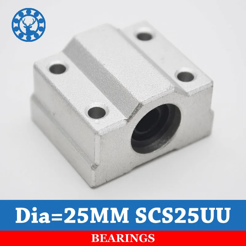 

SCS25UU SC25UU Linear Bearing 25mm Linear Slide Block 25mm CNC Router linear slide For 25mm Linear Shaft