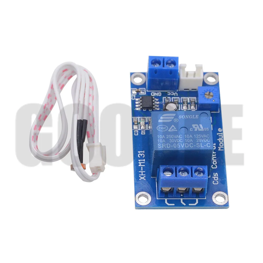 XH-M131 DC 5V 12V 10A Light Control Switch Photoresistor Relay Module Detection Sensor  brightness Automatic Control Module