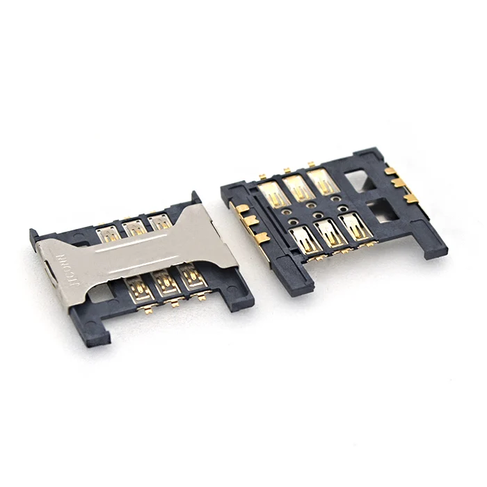 1PCS original New 6P sim card socket holder connector for xiaomi 1 tray slot