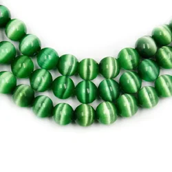 Hot Fashion New Arrival Approx 98pcs/lot Green Round Cat eyes Beads 4mm Glass Beads for DIY Women Handmade Jewelry Findings
