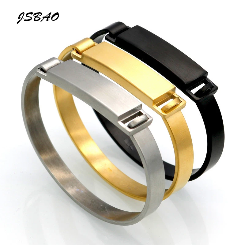 

JSBAO New Fashion Bracelet Bangle Jewelry Luxury Brand Stainless Steel Metal Men Bracelets Bangles For Women Bracelet