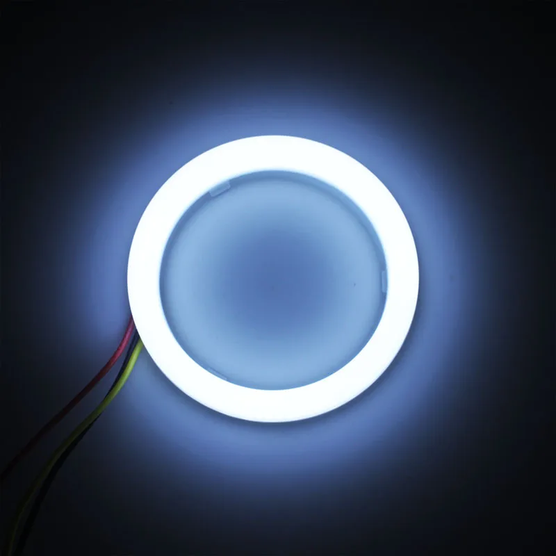 Car Halo Rings Angel Eyes  LED White and Yellow 60/70/80/90/95/100/110/120 MM Motorcycle Car Angel Eyes LED Waterproof DC 12V 3W