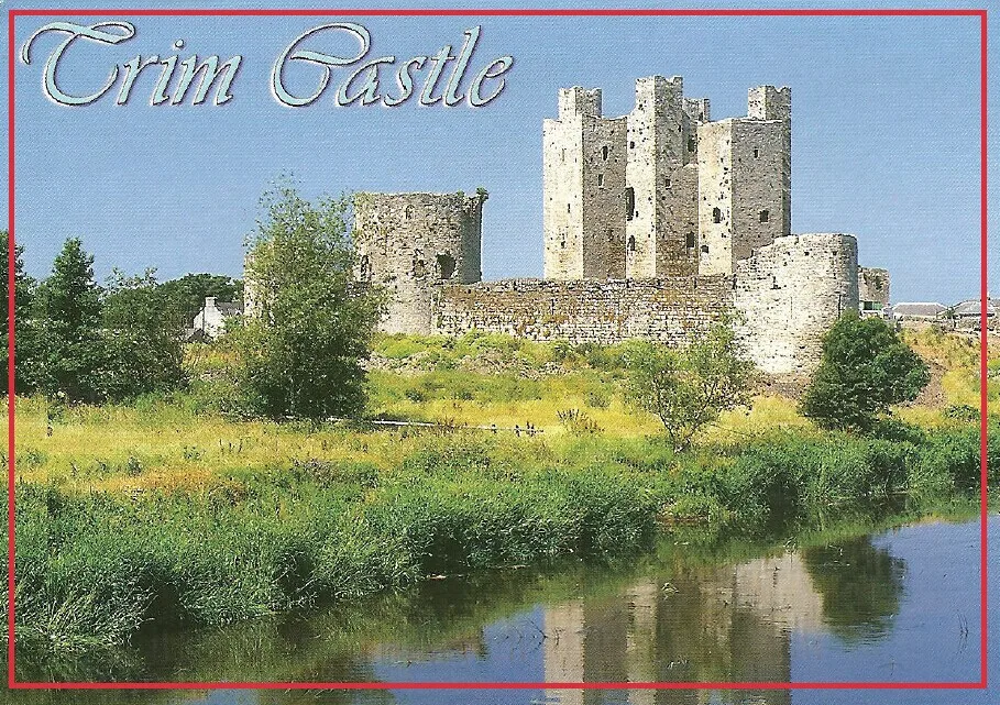 

78*54*3mm IRELAND Trim Castle Metal Wrapped Souvenir Fridge Magnets 20334 Rigid Plate Tourist Memories