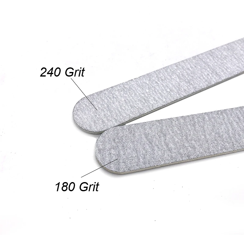 Wholesale 100pcs Grey Nail File Polishing  Sanding Files Nagel Vijlen Double Side Trimmer Buffer Manicure Pedicure Nail Art Tool