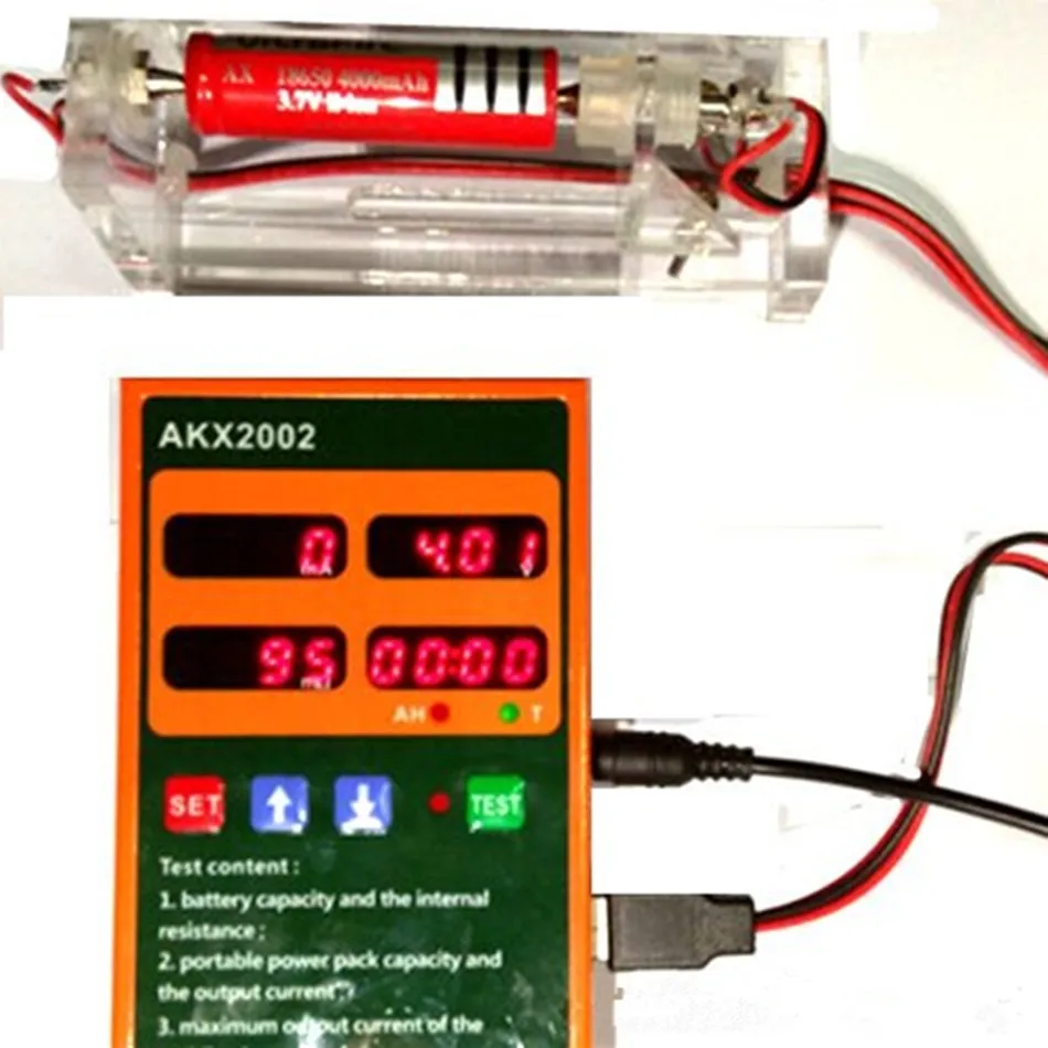 AKX2002 Versatile Battery Tester Mobile Power The Output Voltage Current Capacity Internal Resistance