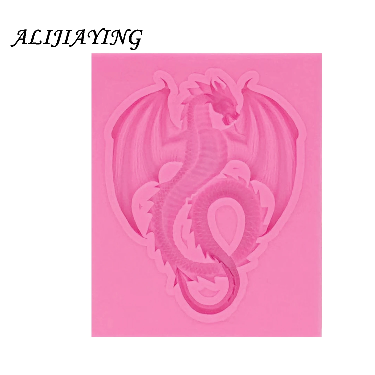 1Pcs Flying dragon shape Silicone Fondant Molds Wedding Cake Decorating Tools Candy Clay Gumpaste Chocolate Moulds D1012