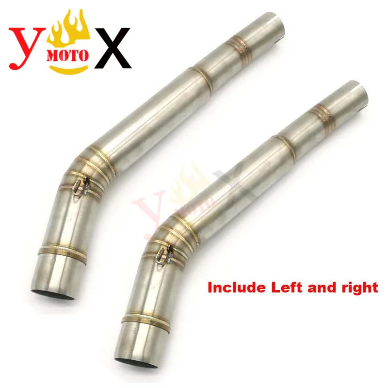 

GSXR1300 Sport Bike Steel Modified Middle Connector Link Slip On Exhaust Pipe For Suzuki Hayabusa GSX1300R GSX-1300R 2008-2015