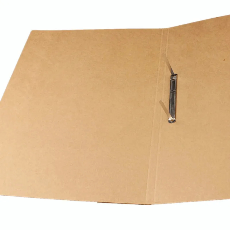 5 pcs 235X315X10MM Kraft Two Hole A4 Paper Capa-citor Punch Folder Environmental Protection Chuck Data Mix Customized Printing