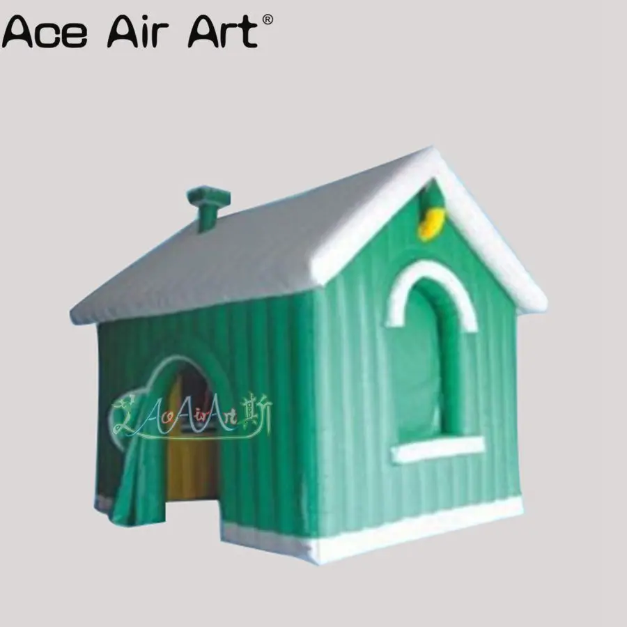 3.6x3m Christmas Decorating Inflatable Santa's Grotto Air Santa Claus House Customized Color
