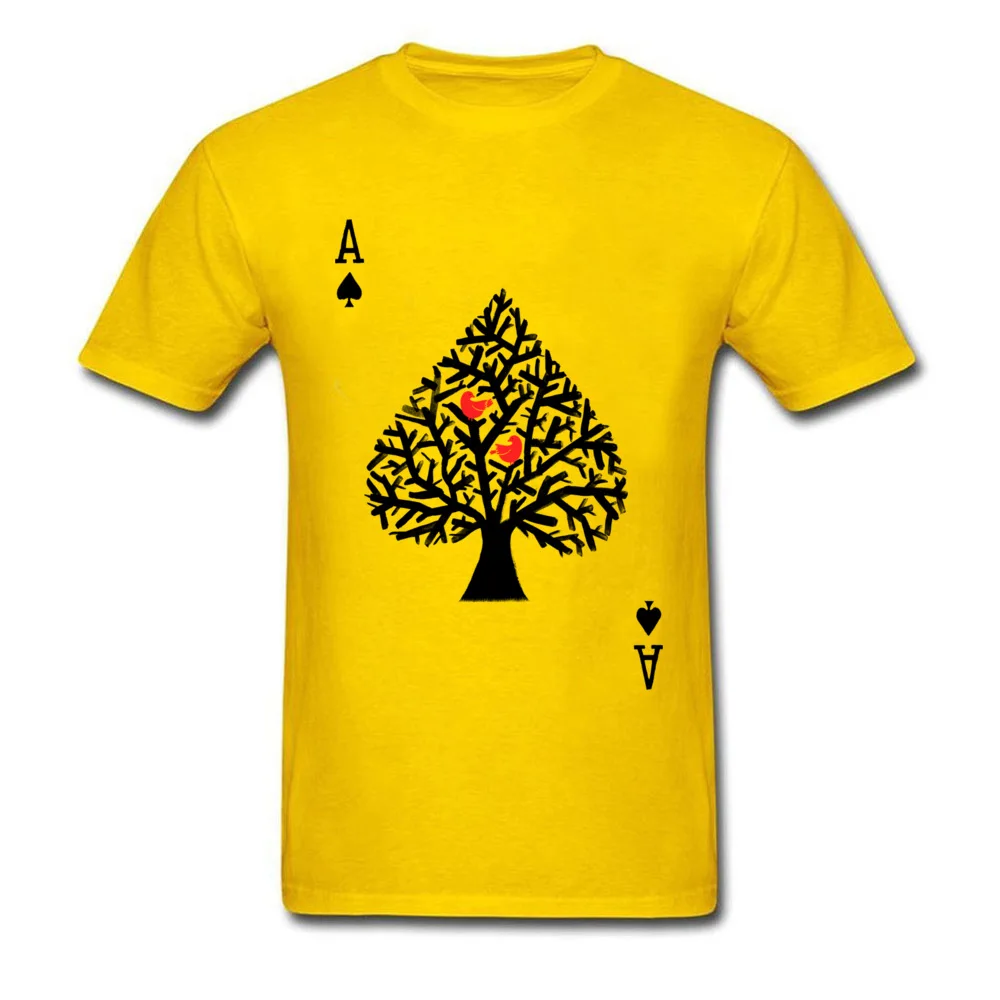 Playing Card Men T-Shirts Funny Poker Ace Of Spade Cool Tshirt Spades Men Custom Made Shirts Family Tee Shirt Free Shipping