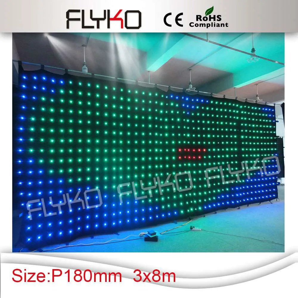 Hot selling Chinese sex video led curtains with controller and power box