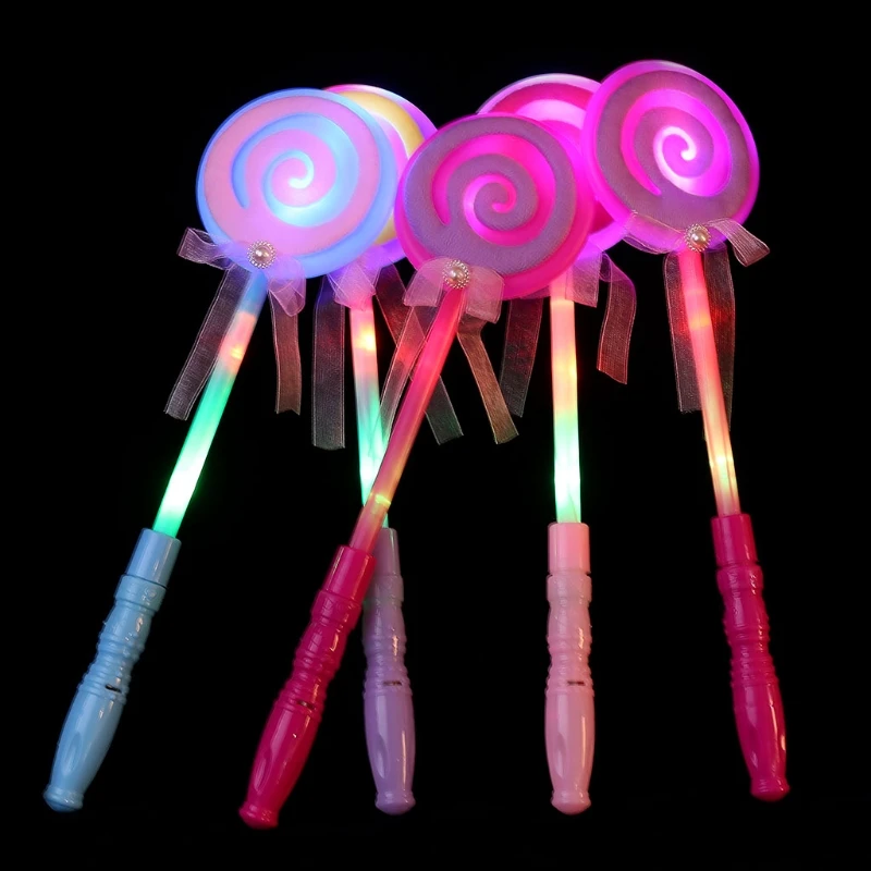 Fairy Princess Wand Party Supplies Lamp Toys LED Lollipop Flash Light Glow Stick