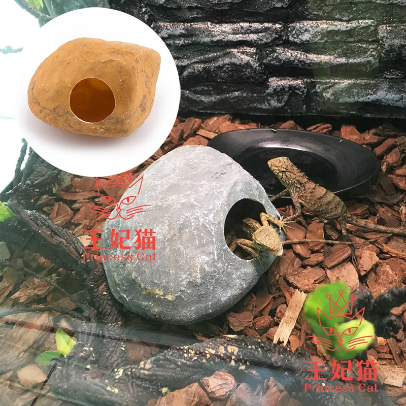 Synthetic Resin Hideouts for Lizards Fish Rearing box Fish Tank Fishbowl Decoration reptile terrarium aquarium Shrimp Nest Rock