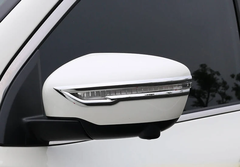 

2 pcs Chrome Car Styling Door Mirror Cover Overlay Rear View Trim Panel Kit 2014 2015 2016 2017 For Nissan X-trail Accessories