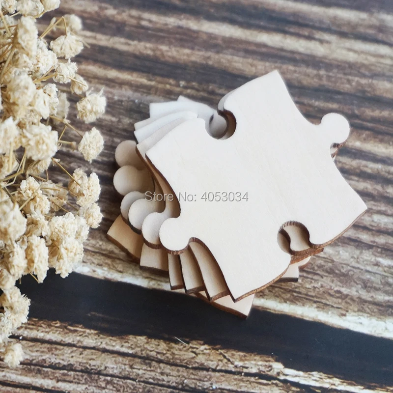 Drewniane puzzle Craft kształty centrum kawałek 3mm sklejki zbuduj swój własny puzzle