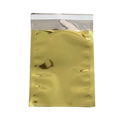 Gold Foil poly mailer  4x6, 7x10, 9x12 inch,  Metallic Elegant mailing envelopes Custom print