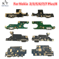 1Pcs For Nokia 2 3 5 6 6.1 7 7Plus 8 N8 Microphone USB charging Jack Port connector Board Flex Cable Replacement Parts