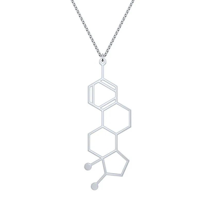 Wholesale Estrogen Molecule Necklace